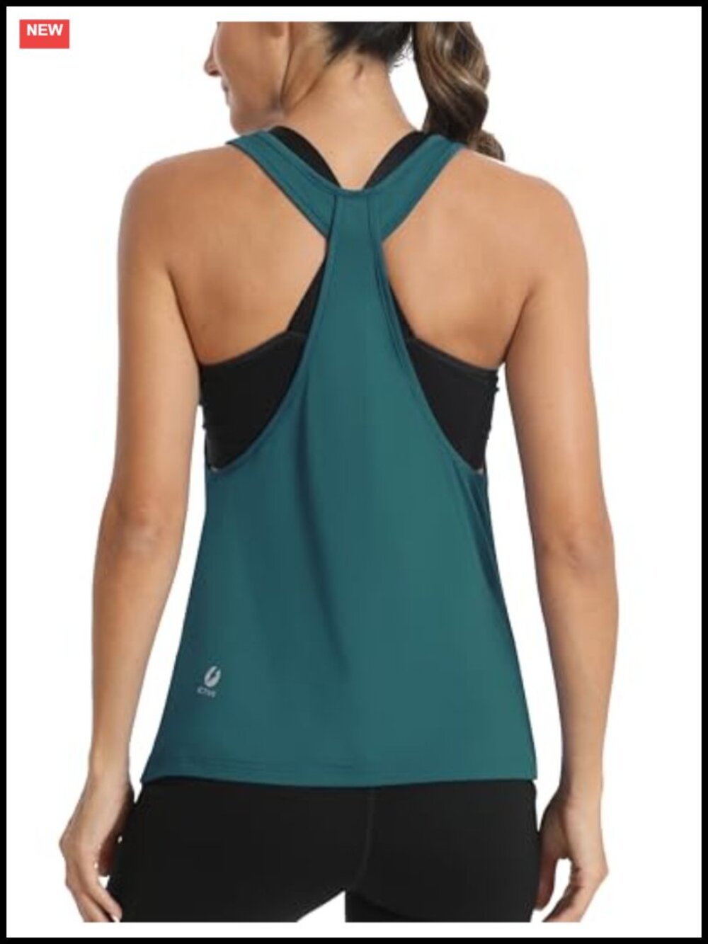 Workout Tank Top Sleeveless Open Back Muscle Racerback Exercise Activewear
